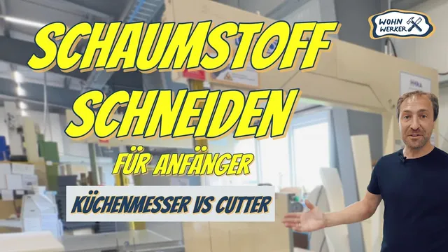 Vorschaubild: Schaumstoff schneiden, Küchenmesser gegen Cutter